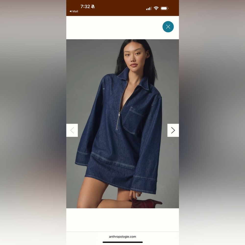 Pilcro Denim Mini Shift
Dress